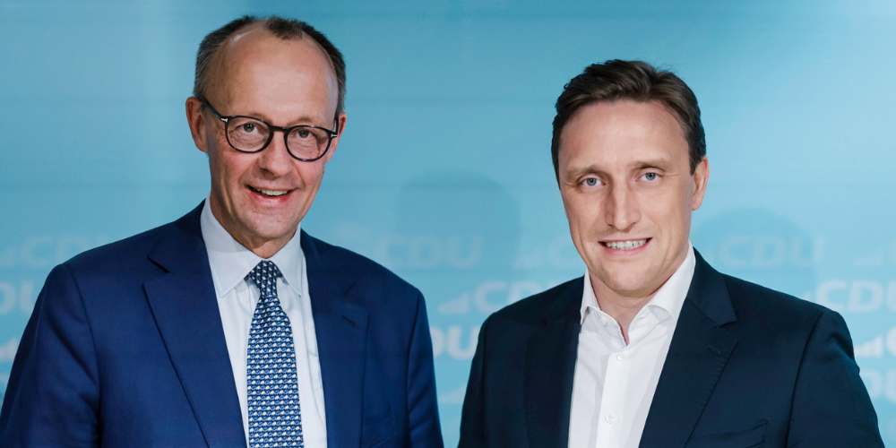 Friedrich Merz und Sebastian Lechner (Foto: Tobias Koch)