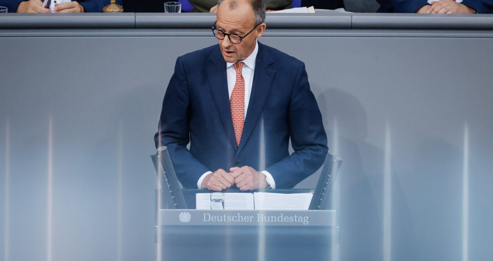 Bundeskanzler Friedrich Merz bei der Regierungserkl�rung im Bundestag