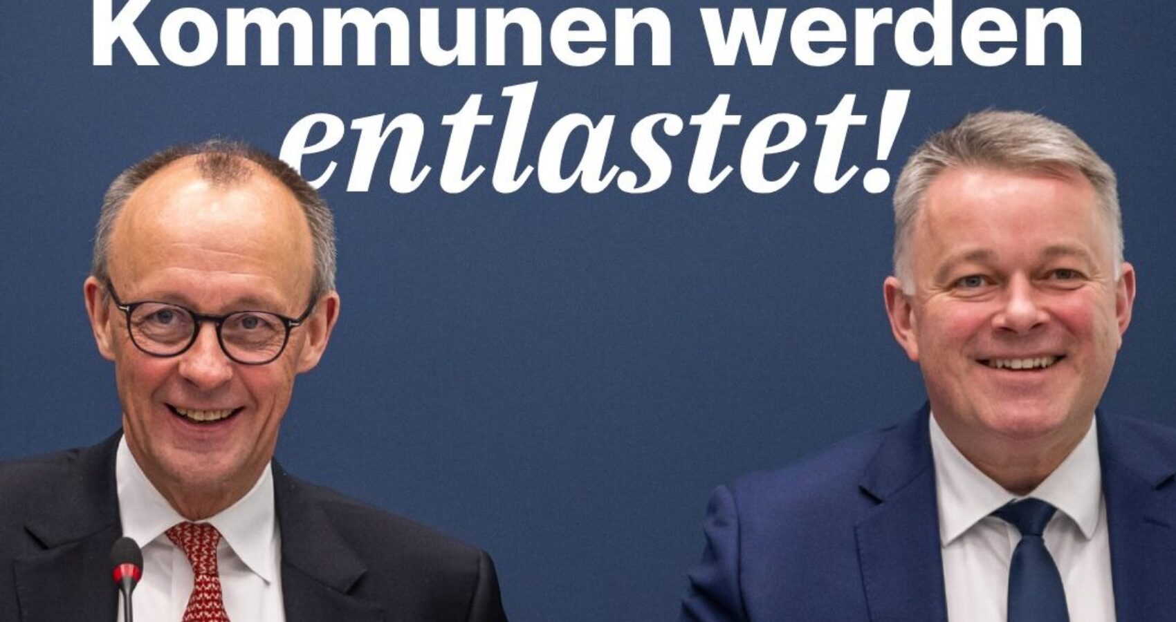 Bundeskanzler Friedrich Merz (CDU) und Gordon Schnieder, Ministerpr�sident von Rheinland-Pfalz (CDU)